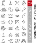 Set Of Nautical Icons And...