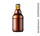 glass dark brown beer  ale ... | Shutterstock .eps vector #1044926032
