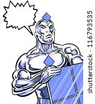 solar powered avenger comic... | Shutterstock . vector #116793535