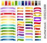 big color web ribbons and... | Shutterstock . vector #103021688