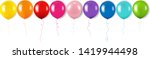 color garland with balloons... | Shutterstock .eps vector #1419944498