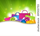 bright shopping background | Shutterstock . vector #89503753
