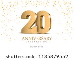 Anniversary 20. Gold 3d Numbers....