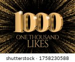 anniversary or event 1000. gold ... | Shutterstock .eps vector #1758230588