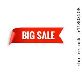 sale banner. realistic red... | Shutterstock .eps vector #541803508
