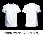 T-shirt template for your design on black background.