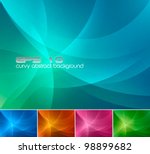 Curvy Abstract Background. A...