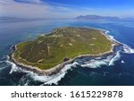 Aerial photo of Robben Island