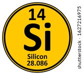 periodic table element silicon... | Shutterstock .eps vector #1627216975