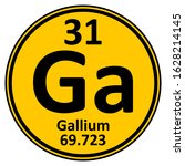 periodic table element gallium... | Shutterstock .eps vector #1628214145