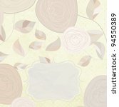 vintage floral card with rose.... | Shutterstock .eps vector #94550389