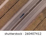 Aerial View Of Highway In Poland