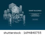 smart building concept design... | Shutterstock .eps vector #1694840755