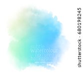 sky blue watercolor | Shutterstock .eps vector #680198245