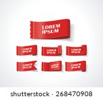 modern 3d design tags and... | Shutterstock .eps vector #268470908