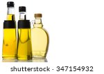 various cooking oil over white... | Shutterstock . vector #347154932