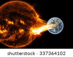 Big sun eruption -  Elements of this image furnished by NASA