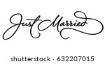 Just Married Hand Lettering ...