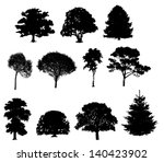 Vector Illustration Of Tree...
