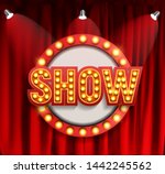 realistic show announcement... | Shutterstock . vector #1442245562