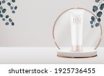 3d realistic cream bottle on... | Shutterstock .eps vector #1925736455