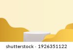 3d realistic white podium... | Shutterstock .eps vector #1926351122