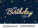 happy birthday dark background... | Shutterstock .eps vector #1930958015