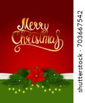 merry christmas and new year... | Shutterstock .eps vector #703667542