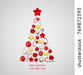 merry christmas and new year... | Shutterstock .eps vector #769872595