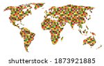 World Map Of Fruits And...