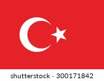 national flag of turkey | Shutterstock .eps vector #300171842