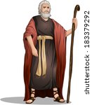 Vector Illustration Of Moses...