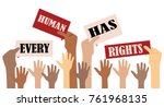 international human rights day | Shutterstock .eps vector #761968135