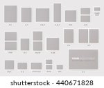 popular invitation card sizes... | Shutterstock .eps vector #440671828