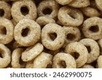 Cereal rings background  close...