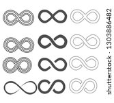 infinity vector symbol set | Shutterstock .eps vector #1303886482
