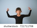 girl child meditation | Shutterstock . vector #721711708
