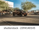 Small photo of Las Vegas - USA - November 3, 2023: Jeep Renegade during SEMA Show Cruise.