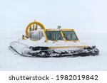Hovercraft In Winter Tundra....
