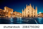 Milan Duomo Cathedral At Dawn...