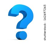 blue question mark | Shutterstock . vector #162697265