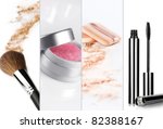 cosmetic theme collage composed ... | Shutterstock . vector #82388167