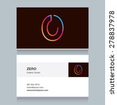 logo number zero "0"  with... | Shutterstock .eps vector #278837978