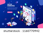job presentation fair banner... | Shutterstock .eps vector #1160770942