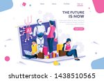 human interactive tech... | Shutterstock .eps vector #1438510565