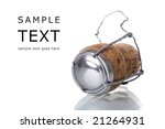Champagne cork isolated on...