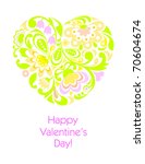 happy valentine's day greeting... | Shutterstock .eps vector #70604674