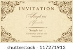 wedding invitation cards... | Shutterstock .eps vector #117271912