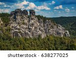 Adrspach-Teplice rocks in Czech summer landscape