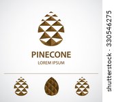 pine cone logo template ... | Shutterstock .eps vector #330546275